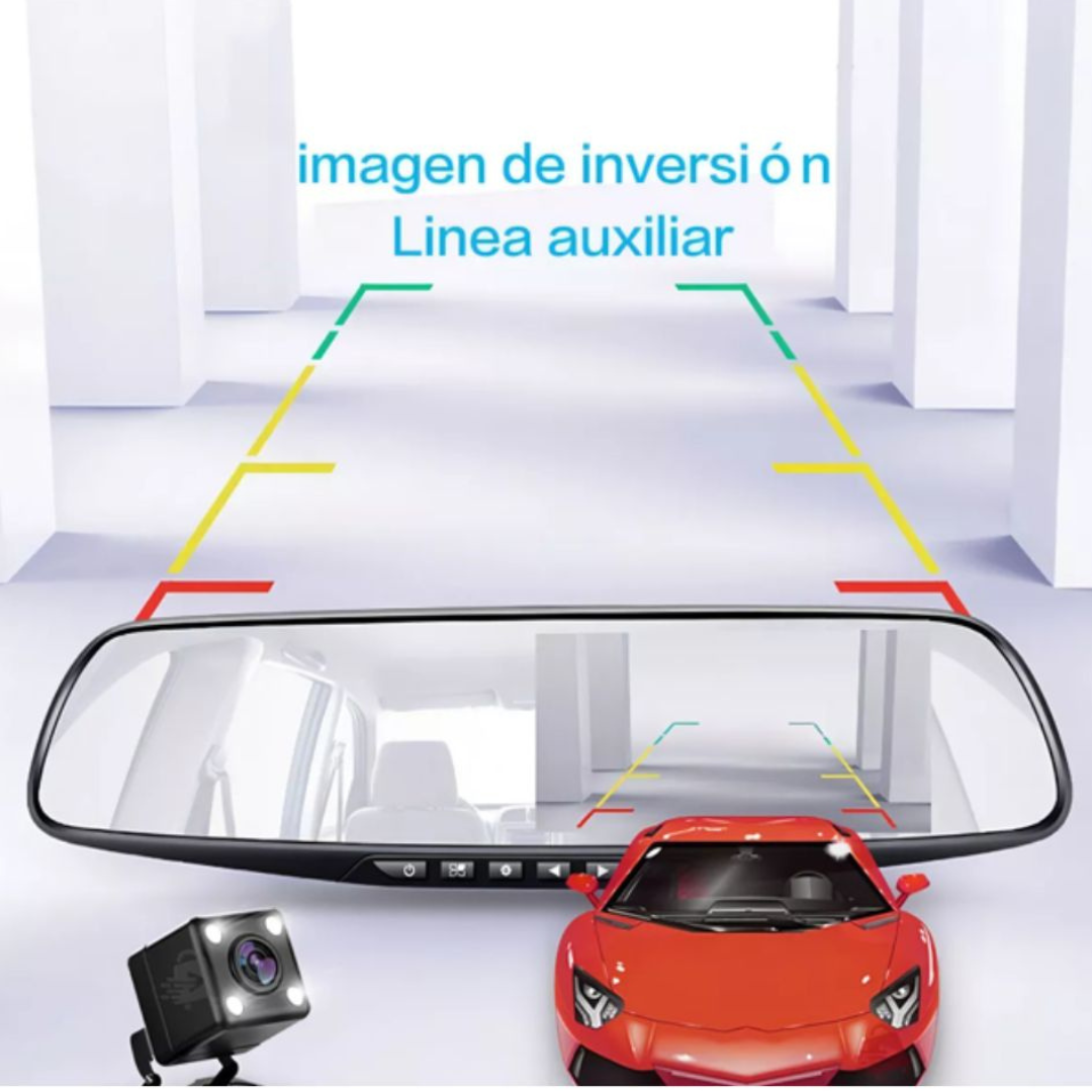 SafeDrive Vision Espejo Retrovisor cámaras Conduce seguro, ve todo