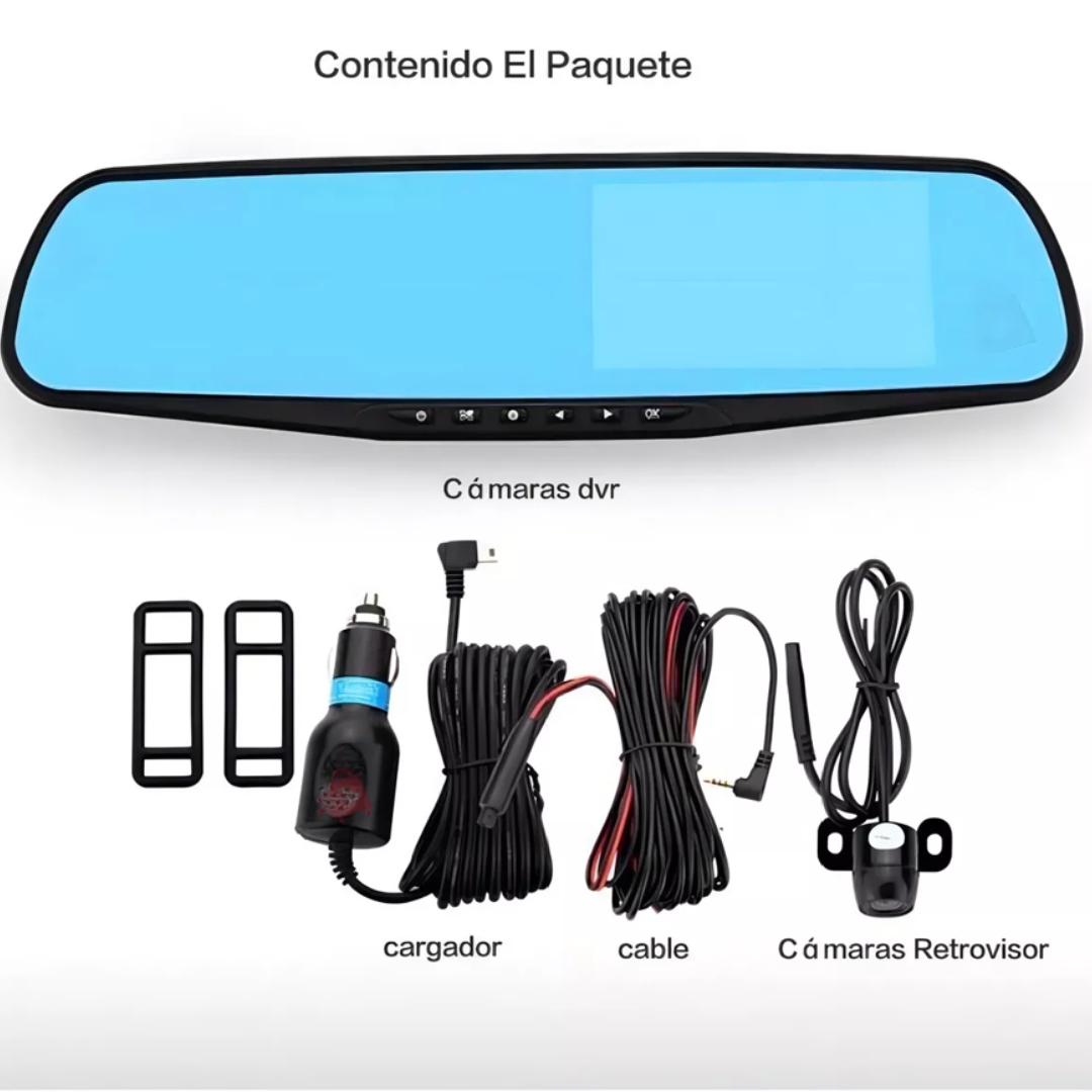 SafeDrive Vision Espejo Retrovisor cámaras Conduce seguro, ve todo