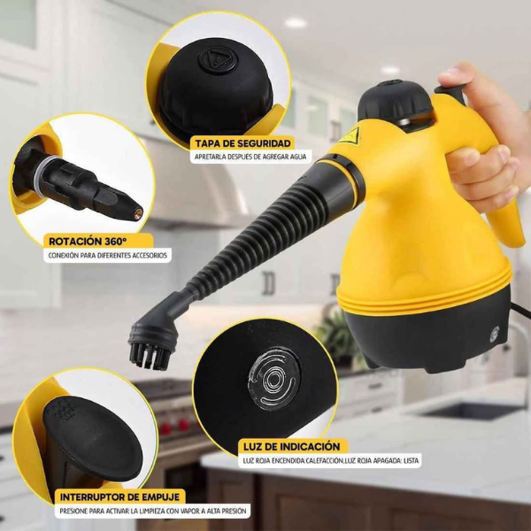 Limpiador A Vapor De Mano Portatil SafeClean Pro