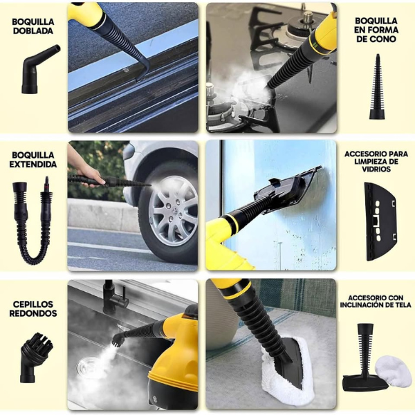 Limpiador A Vapor De Mano Portatil SafeClean Pro